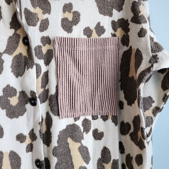 REB in J Leopard Print Button Down - Picture 7 of 10